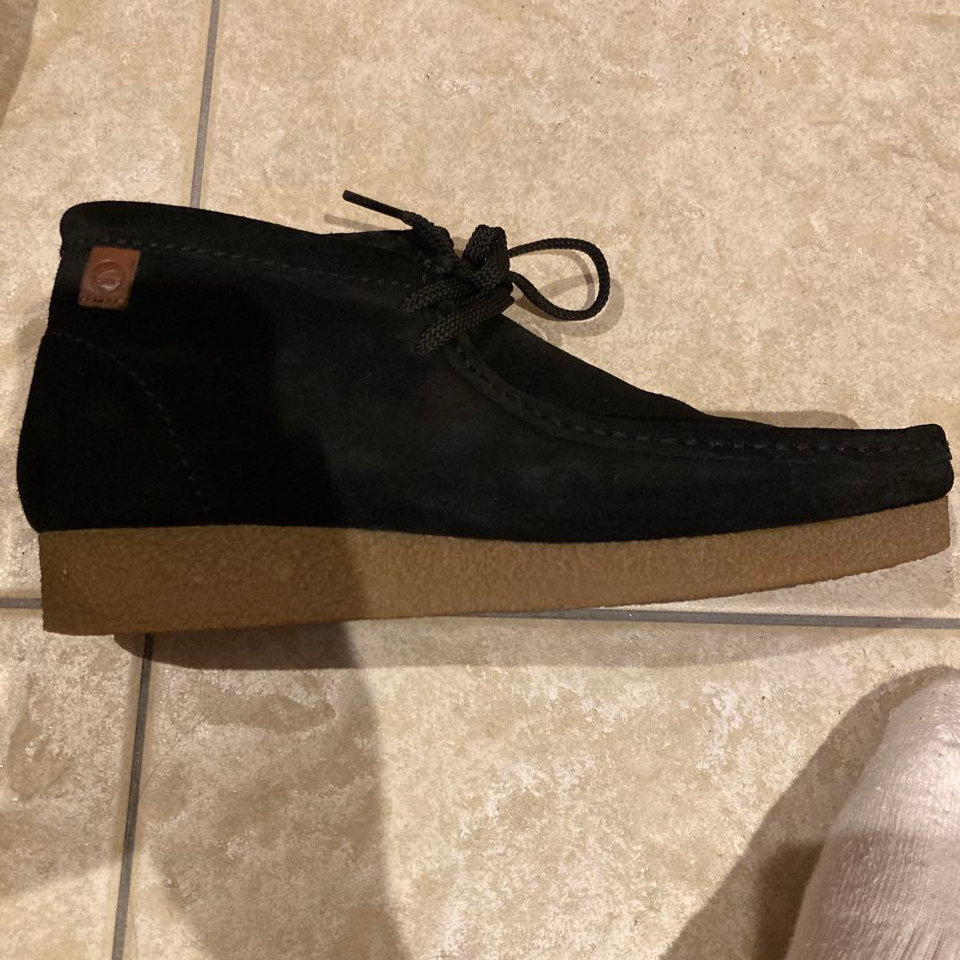 Clarks クラークス ワラビーブーツ 黒 25.5cm 美品