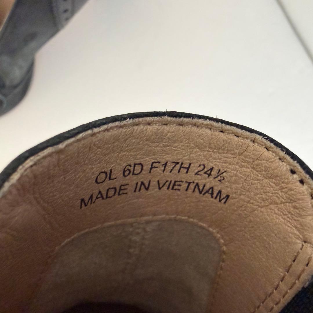 REGAL リーガル タッセル フリンジ ローファー 太ヒール 24.5cm 黒