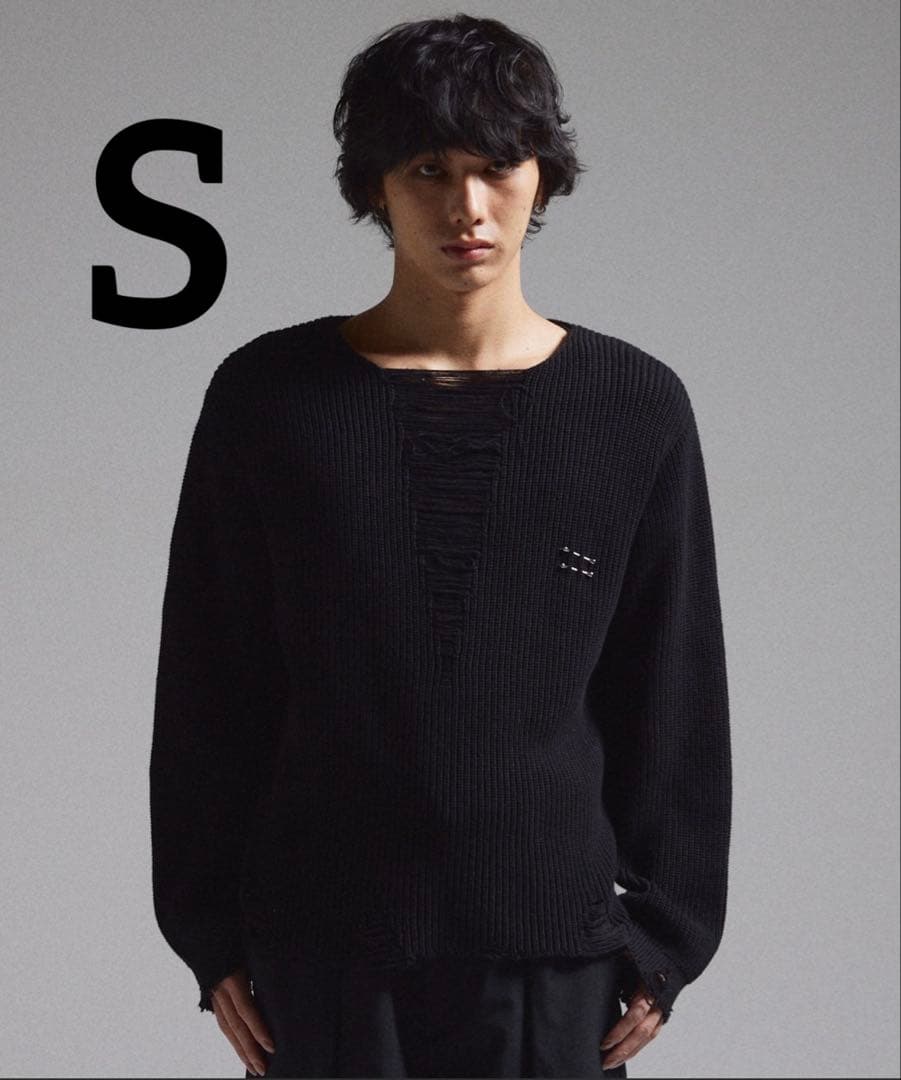 Pierced Damage Knit / ピアスダメージニット GRANCY】Pierced Damage Knit / ピアスダメージニット（ニット