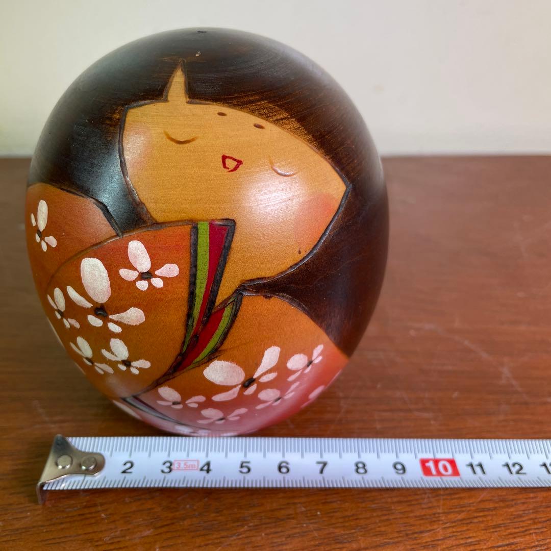 卯三郎こけし しあわせ 創作こけし 昭和レトロ 工芸品 - メルカリ