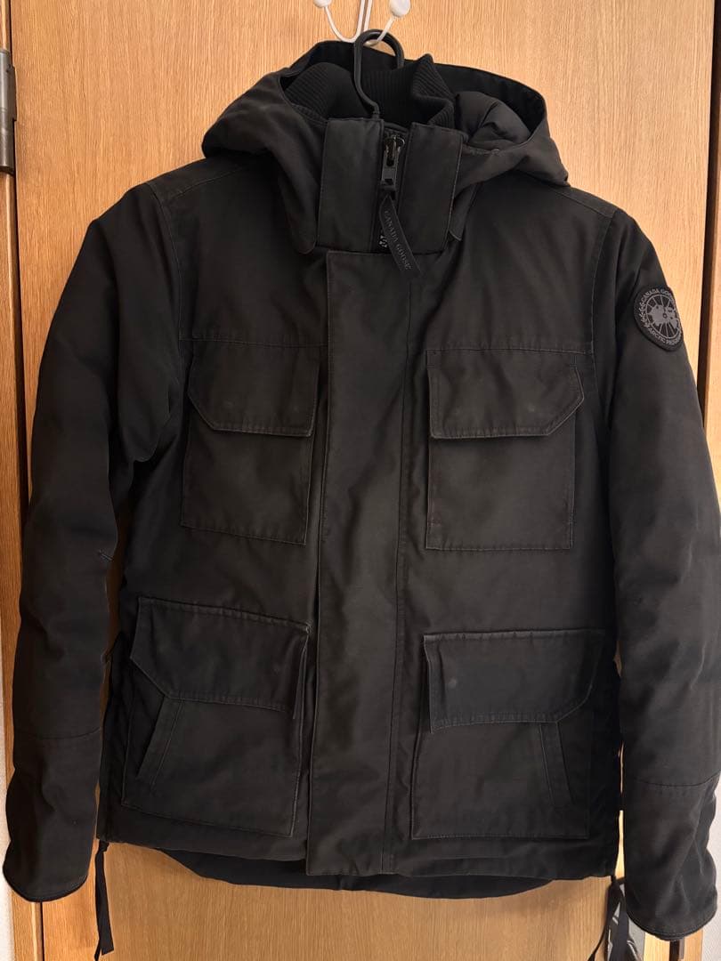 正規品   ブラックレーベル フード付き 使用感あり シャドークレストブリッジチェックパデッドパーカー（ブルゾン