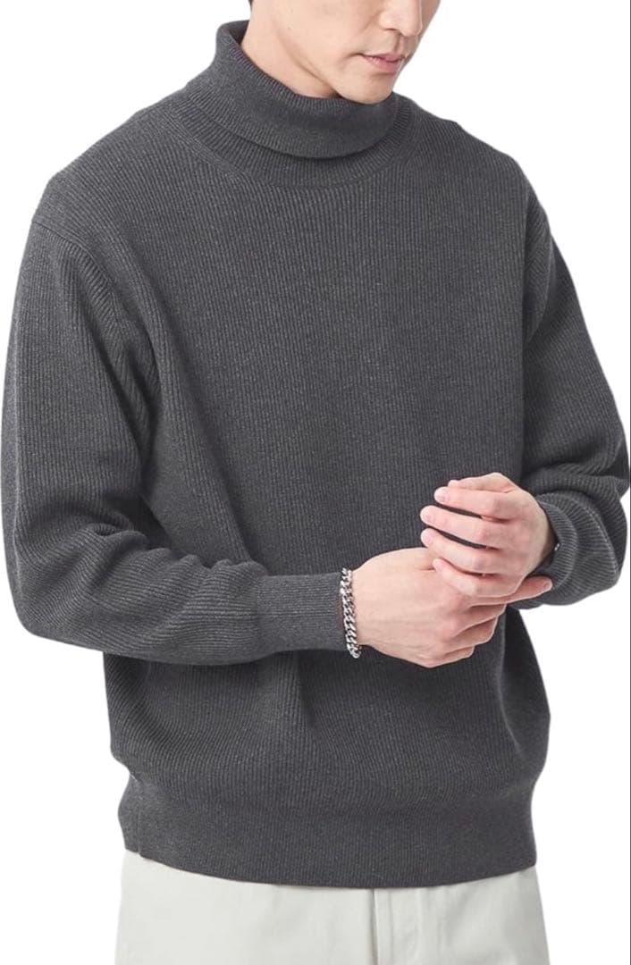 極美品◎グリーンレーベルリラクシング コットンタートルネック2枚