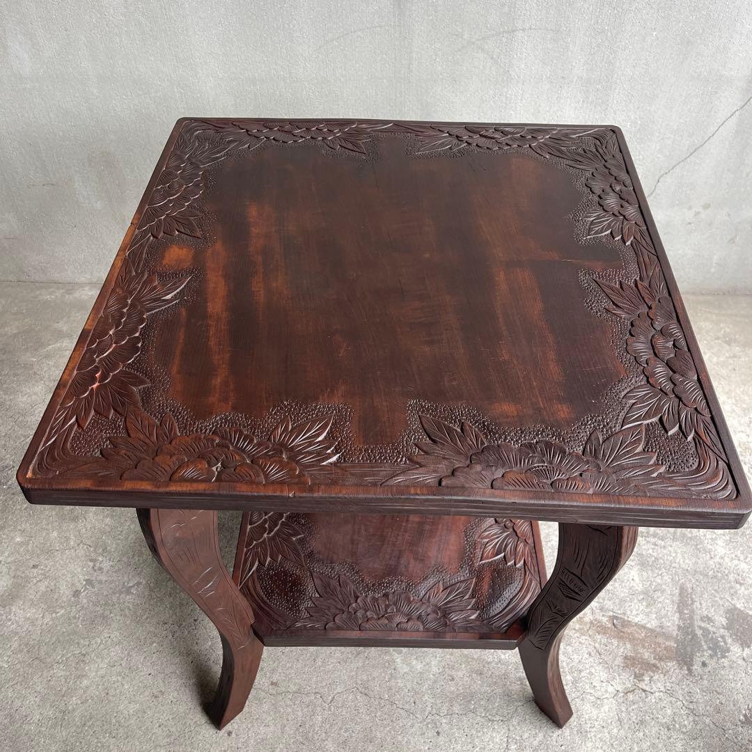 軽井沢彫り 1〜2人がけテーブル