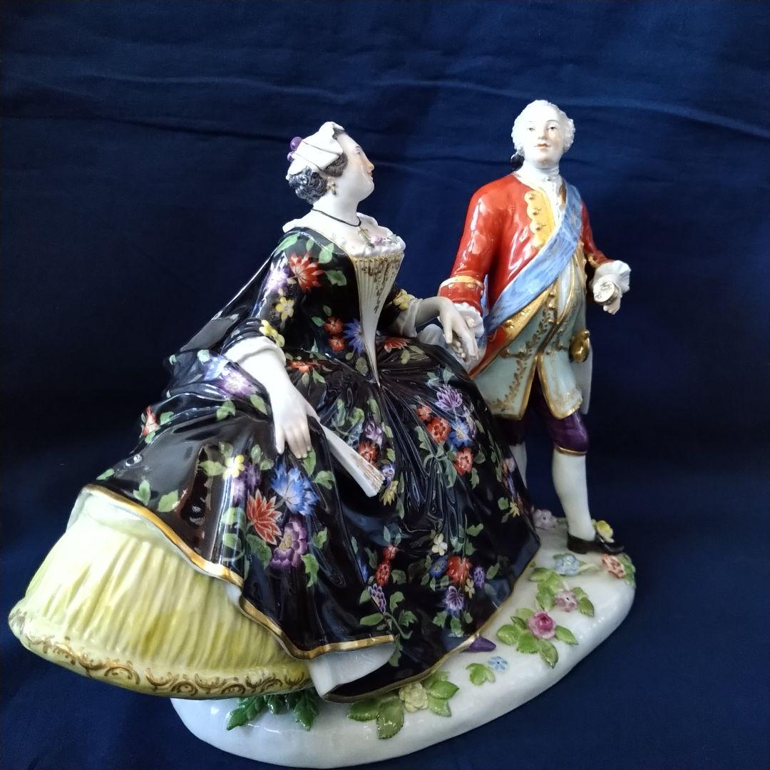 ふーさん様専用✤Meissenフィギュリン『アウグスト三世とマリア