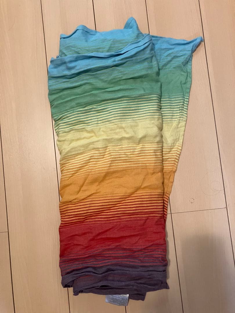 リネン混　ベビーラップ　サイズ5 Didymos リトルフロッグ リネン混のベビーラップ 成長に合わせた抱っこ紐おんぶ紐