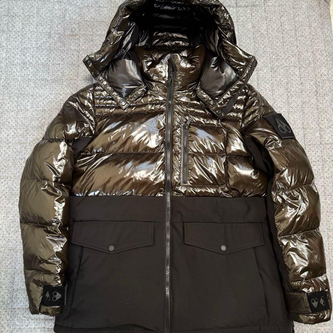 ムースナックルズ カーキ ダウンジャケット ハンガー付 - メルカリ