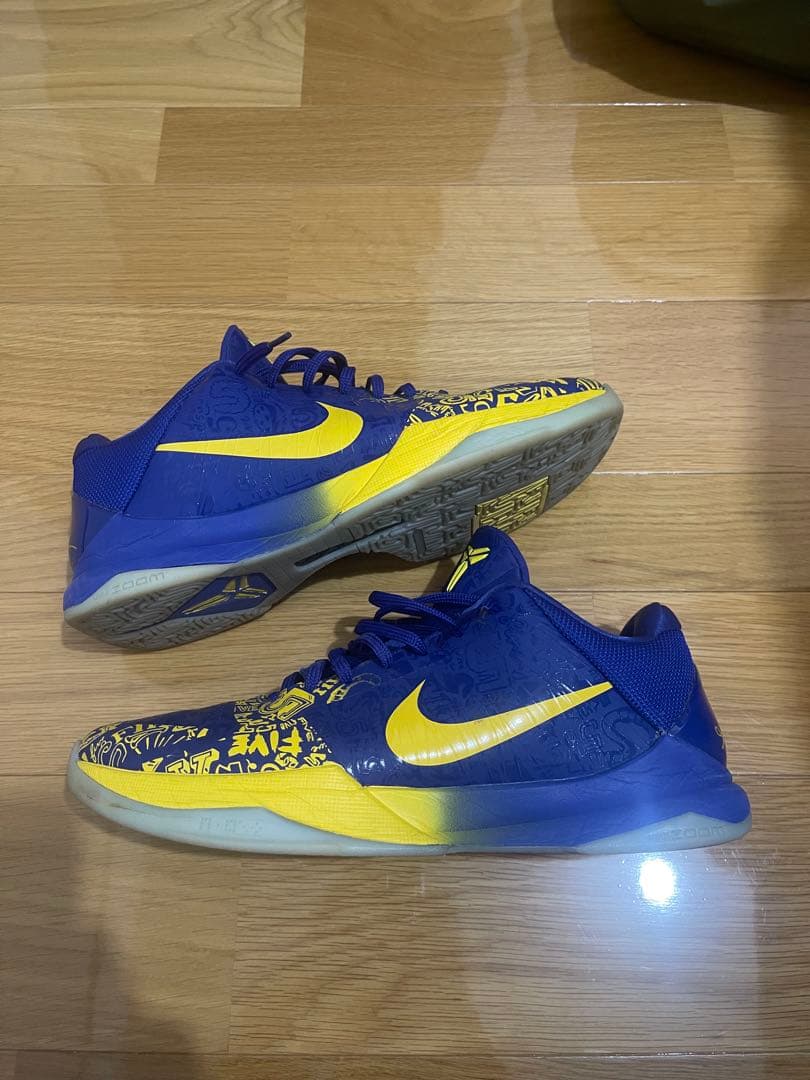 コービー5 5rings 29cm Nike バスケットボールシューズ 青と黄 コービー5 5rings 29cm Nike バスケットボールシューズ 青と黄 - メルカリ