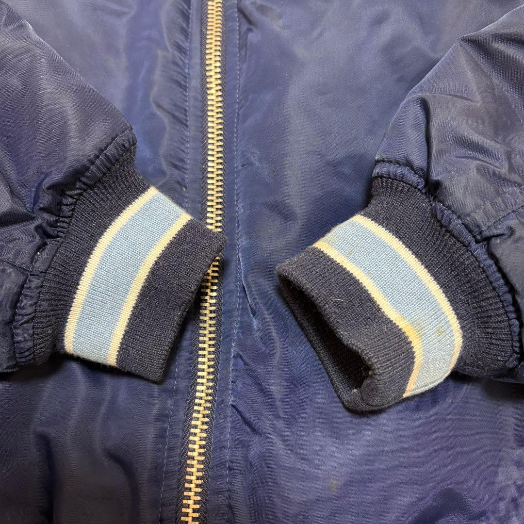 80s old GAP タロンジップ スタジャン ma-1 ボンバージャケット - メルカリ