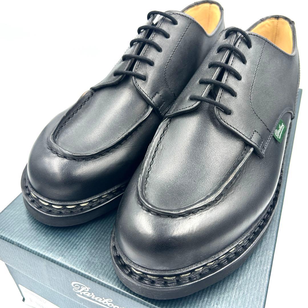 【定番】パラブーツ　シャンボードUK7　ブラック Paraboot（パラブーツ） シャンボード ビジネスシューズ メンズ