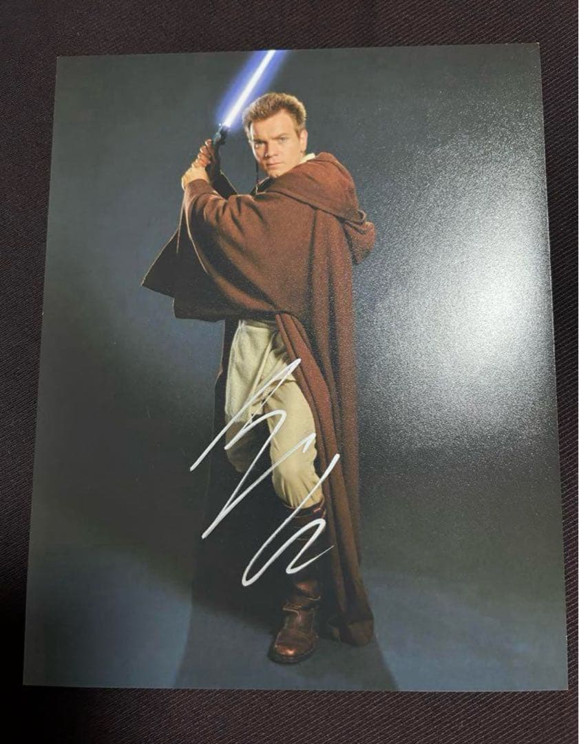 ユアン マクレガー 直筆サイン オビ=ワン スターウォーズ 8×10 ep2