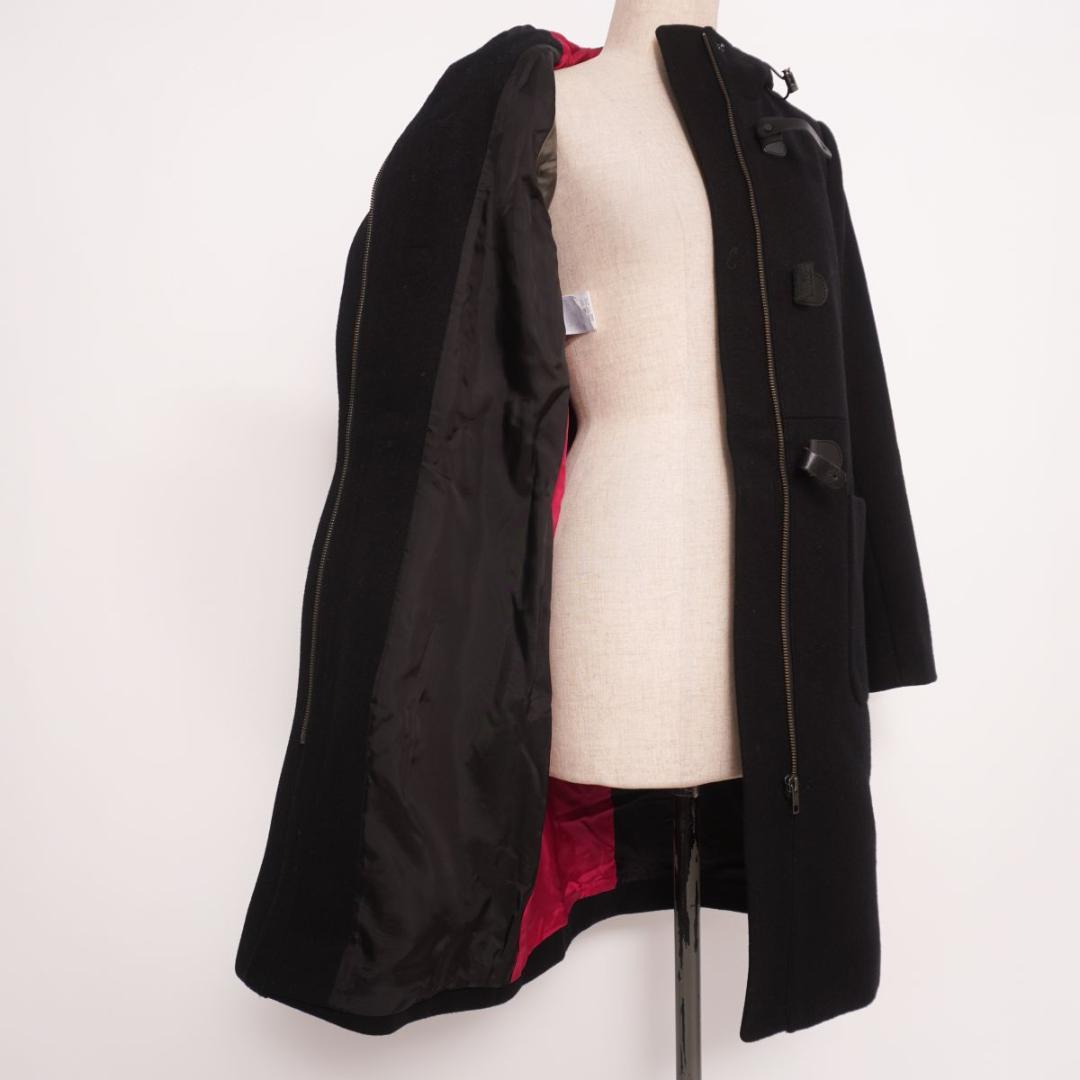 ポールスミスブラック ウール100％ ダッフルコート 黒 サイズ38*LD844