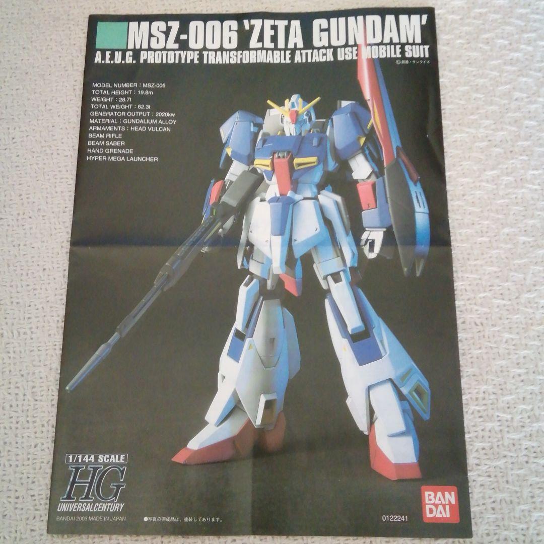 ガンプラ HG1/144 Zガンダム 2003年発売 旧キット 現在は再販なし