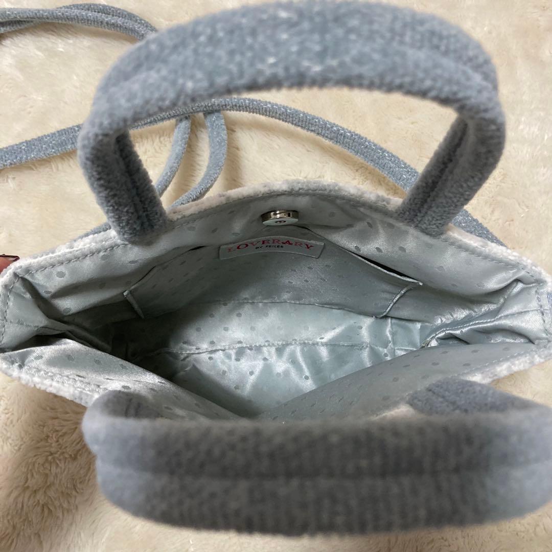 美品！フェイラー モフモフワンチャンミニバッグ&ショルダーストラップ