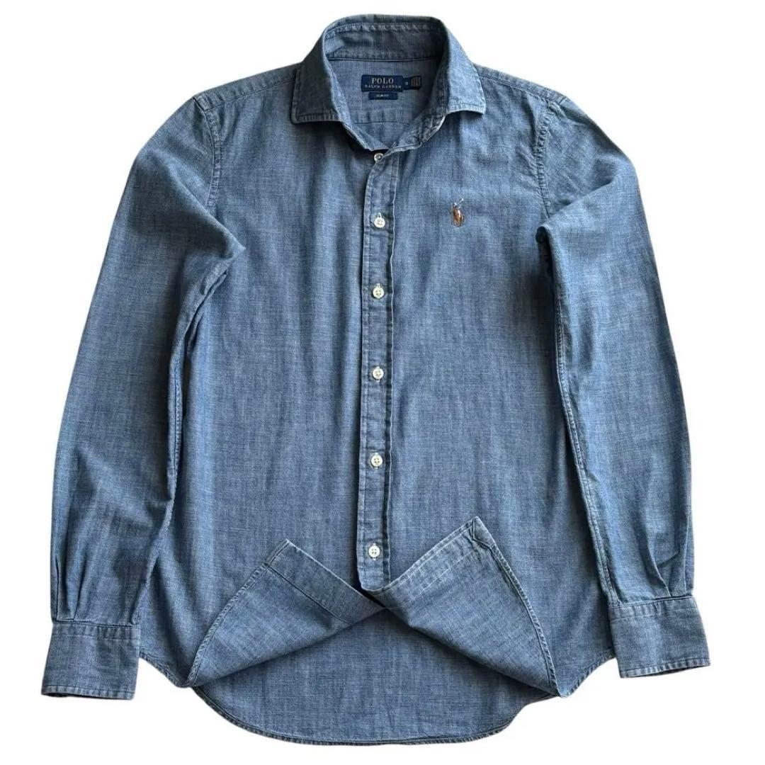 極美品✨ポロラルフローレン即完売 ダンガリーシャツ マルチポニー