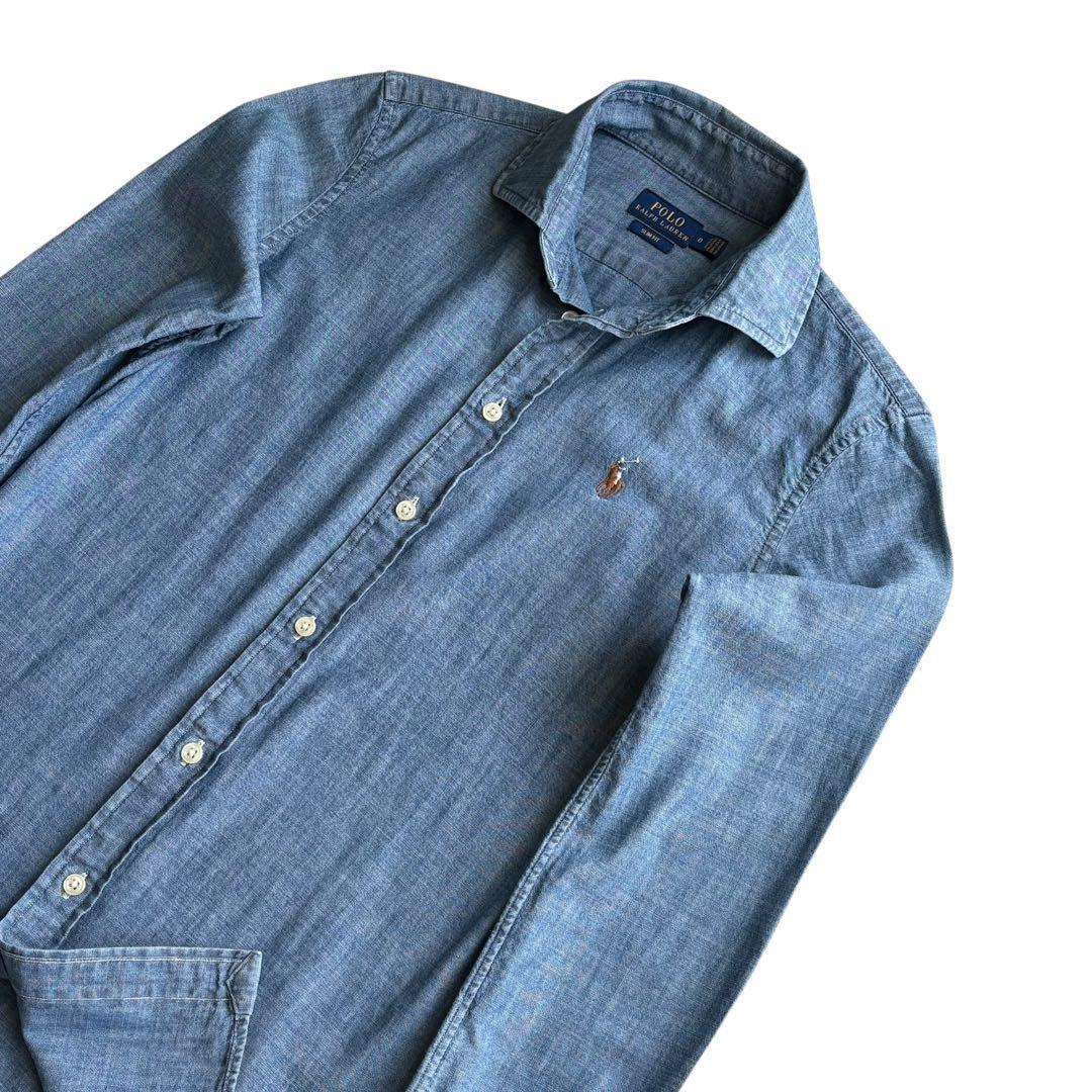 極美品✨ポロラルフローレン即完売 ダンガリーシャツ マルチポニー
