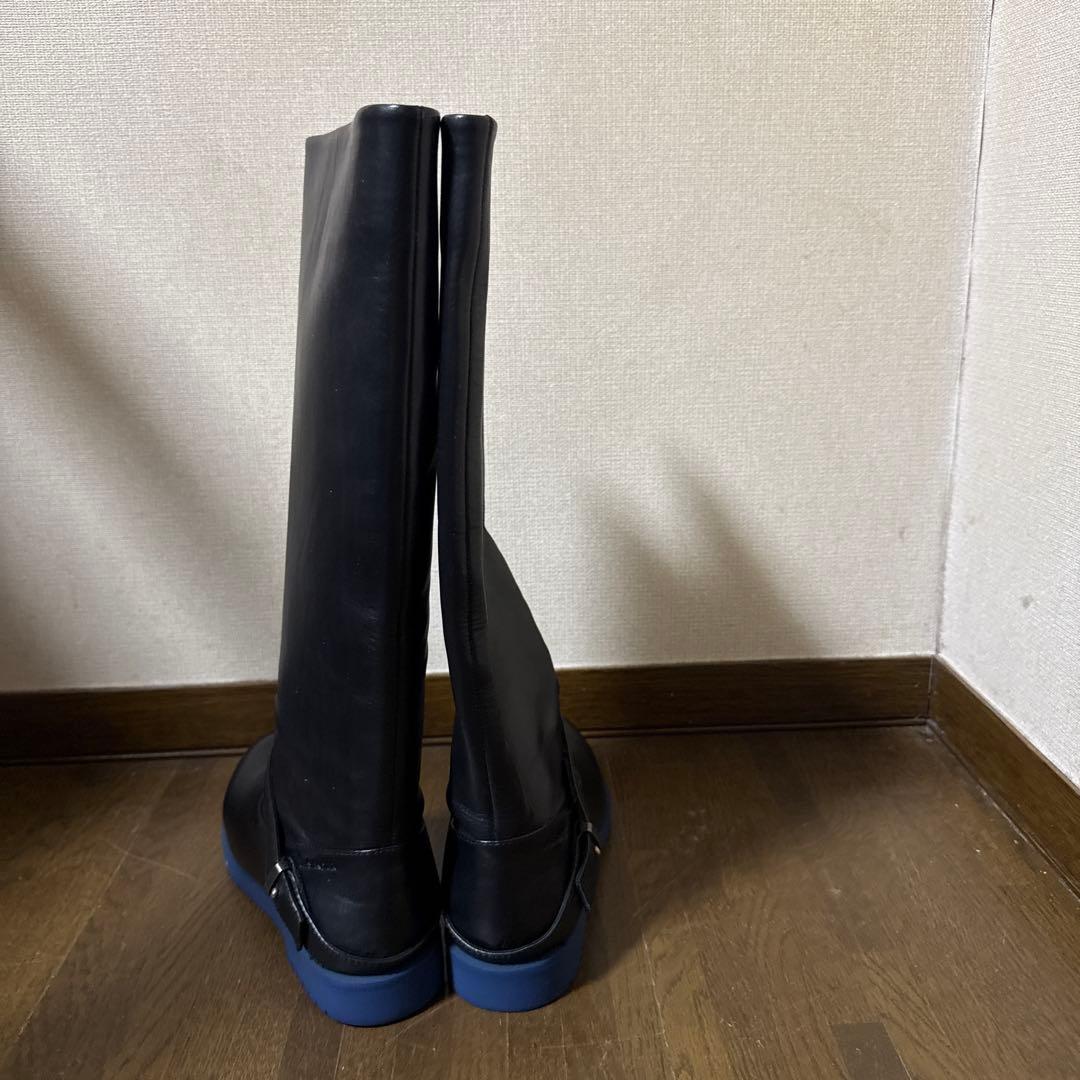 JILSANDER NAVY ジョッキーブーツ。 新品 37 - メルカリ