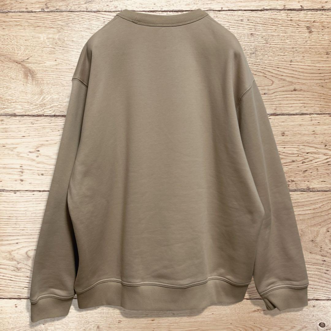 《極美品》Burberr☆ロゴスウェット トレーナー ビッグロゴ ベージュ L