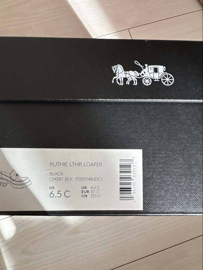 COACH ルーシー レザー ローファー 23.5cm