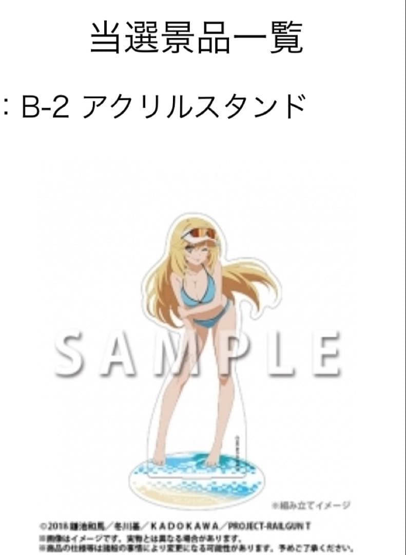 A賞ロングタペストリーB賞アクスタ セット とある科学の超電磁砲 くじ