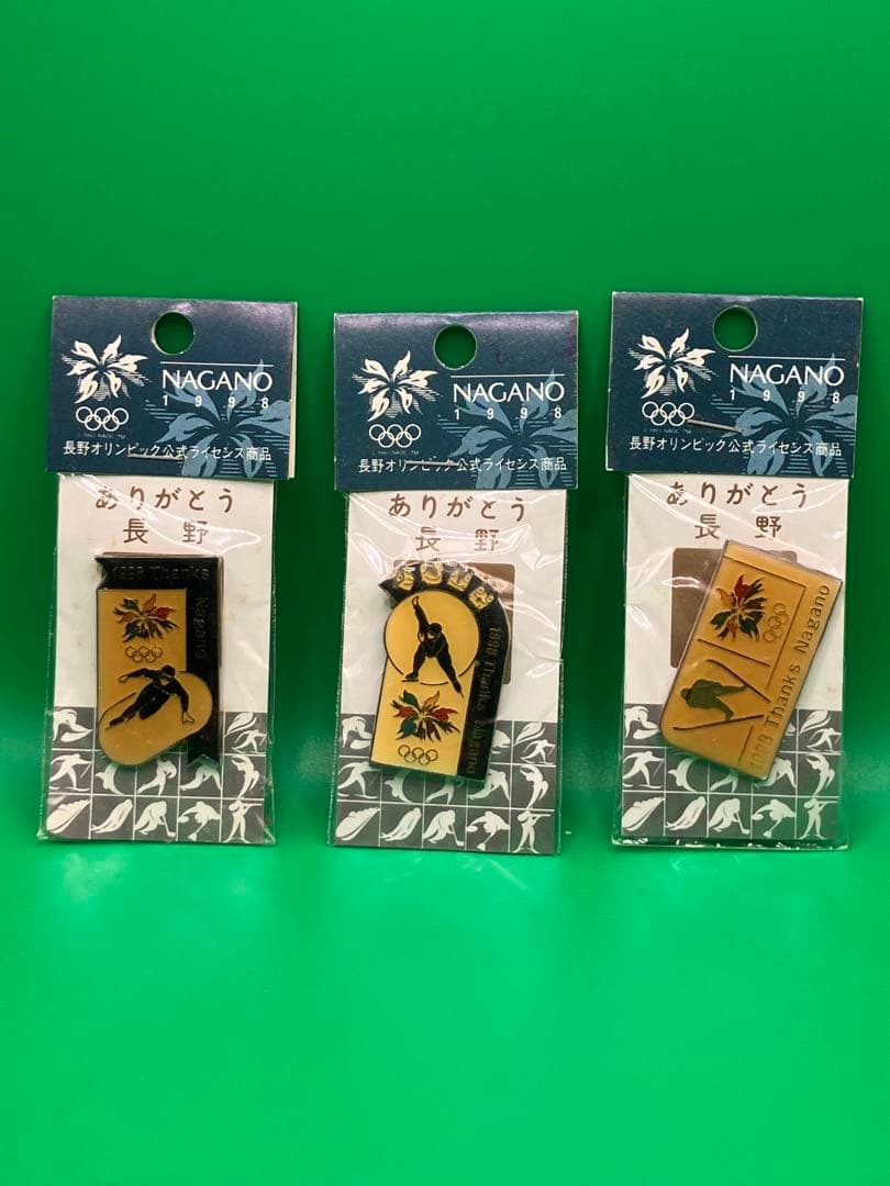 ❣️1998年冬季長野オリンピック❣️ピンバッジ3個セット 冬季五輪の