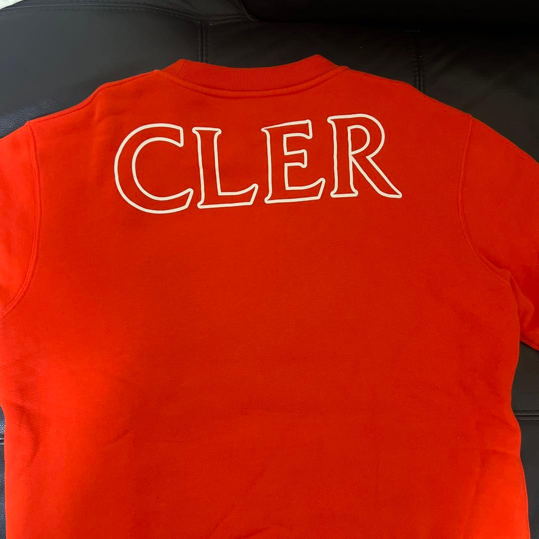 モンクレール SWEATSHIRT スウェット 裏起毛 ロゴ オレンジ