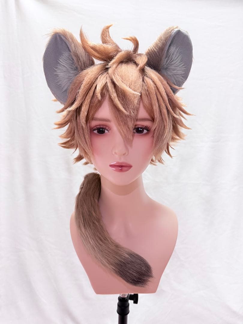 ラギー・ブッチ ウィッグ コスプレ ツイステ つけ耳 尻尾 ㉒ - メルカリ