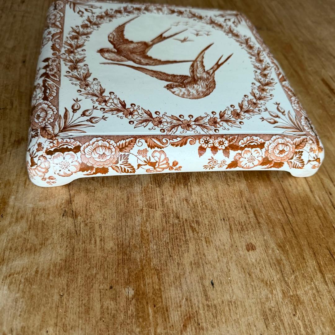 アンティーク タイル ツバメ HIRONDELLES フランス ロンウィー製