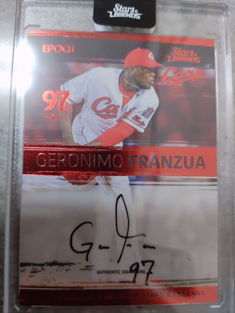 広島カープ　フランスア　サインカード フランスア エポックワン 直筆サインカード 広島カープ 6枚限定 - メルカリ