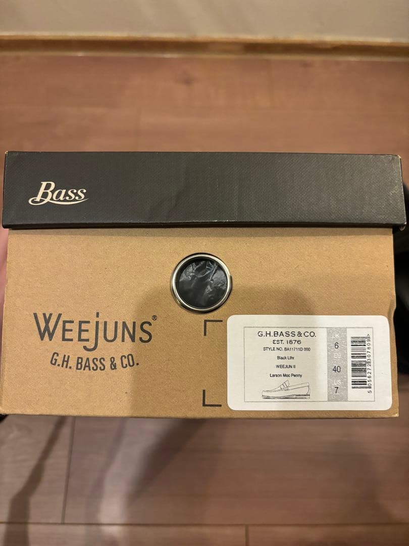 【美品】G.H.BASS weejuns ブラックローファー 25cm
