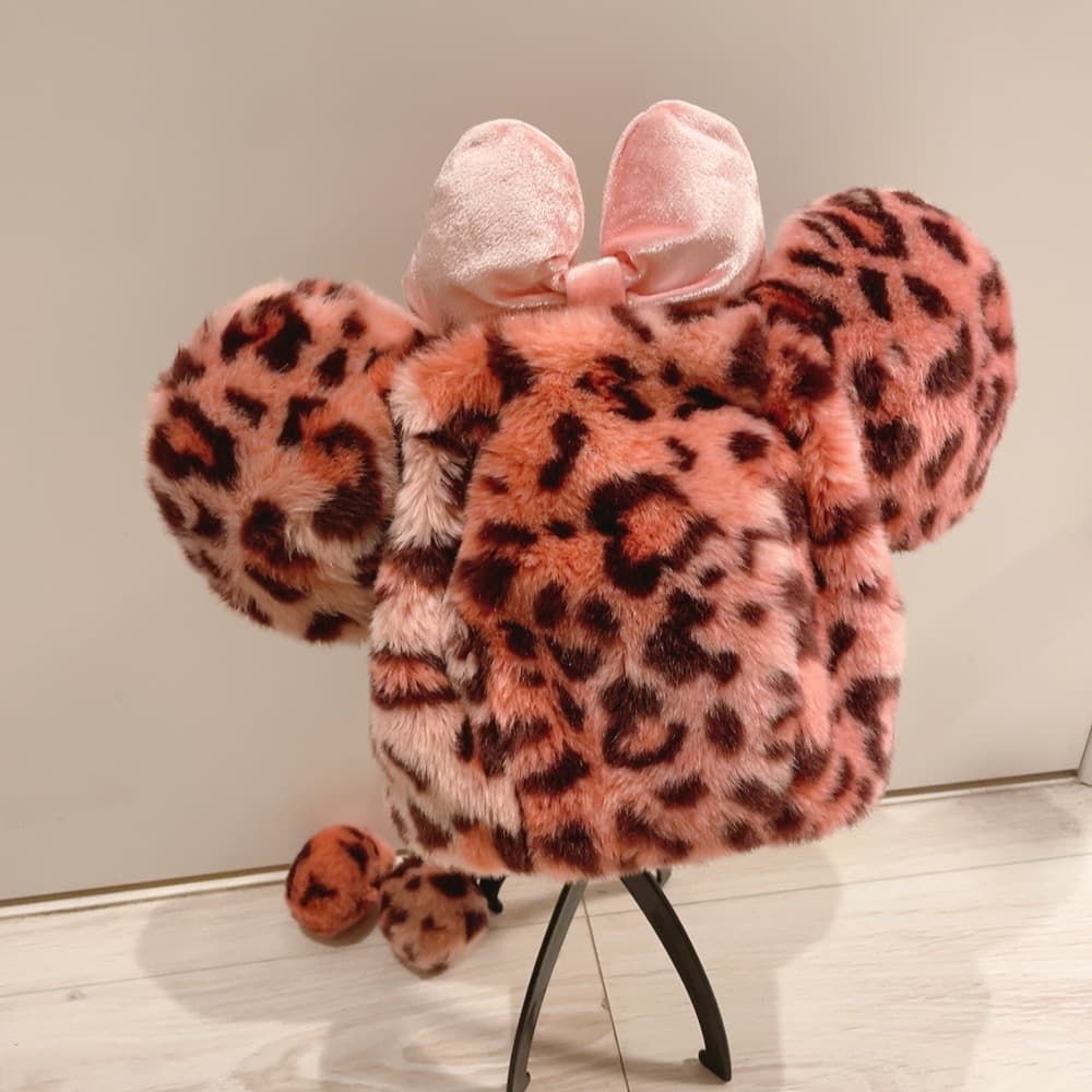 c ピンク ヒョウ柄 ミニー ファンキャップ ディズニー ギャル 平成