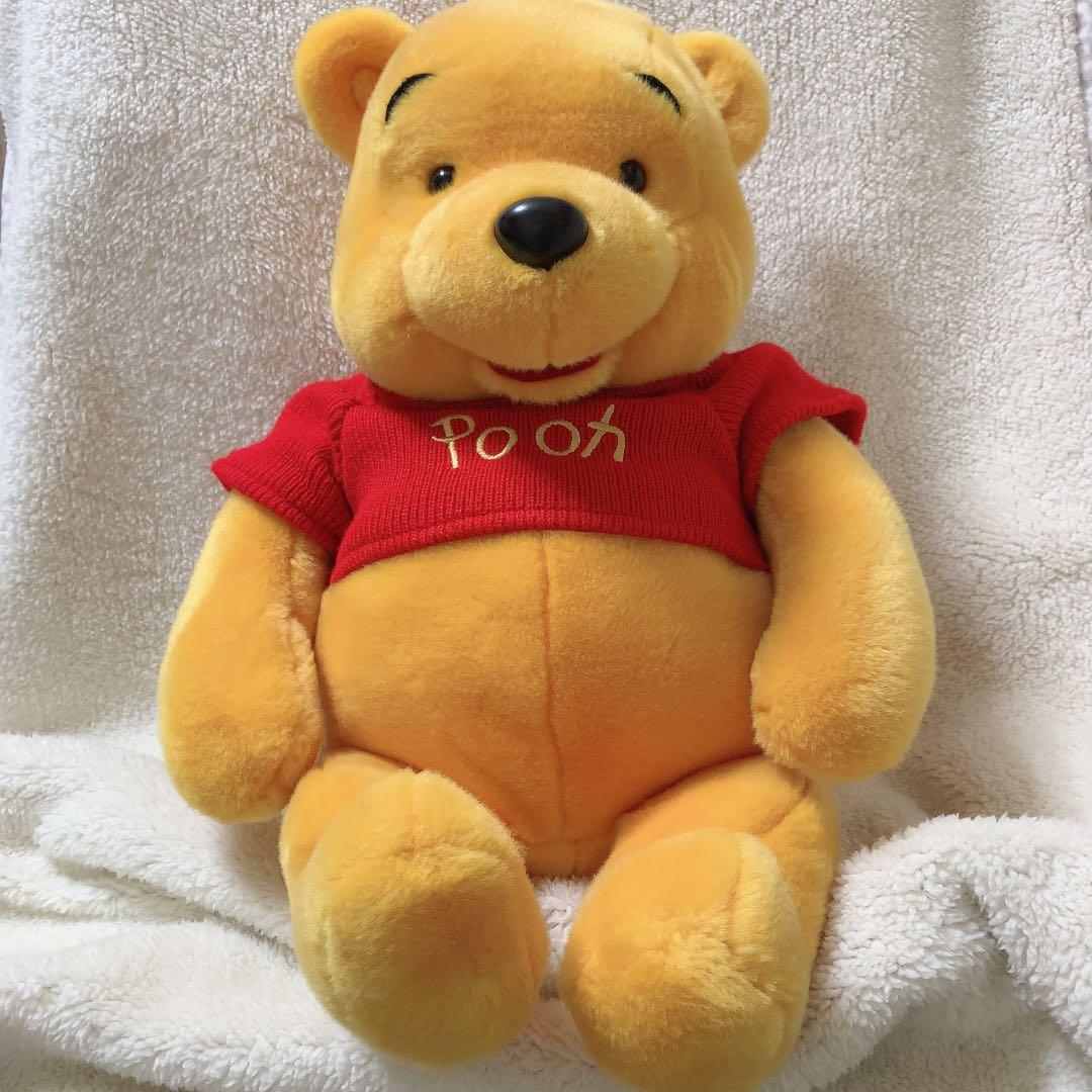 希少☆ ディズニー公式プーさん ぬいぐるみ 特大公式 昔のプーさん