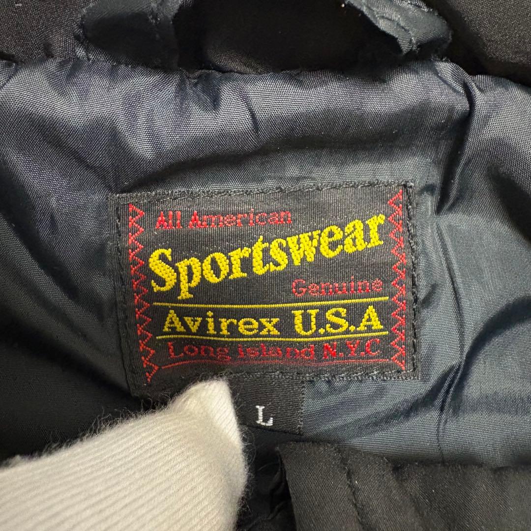 AVIREX アヴィレックス ダウンジャケット 中綿 アーチロゴ 刺繍