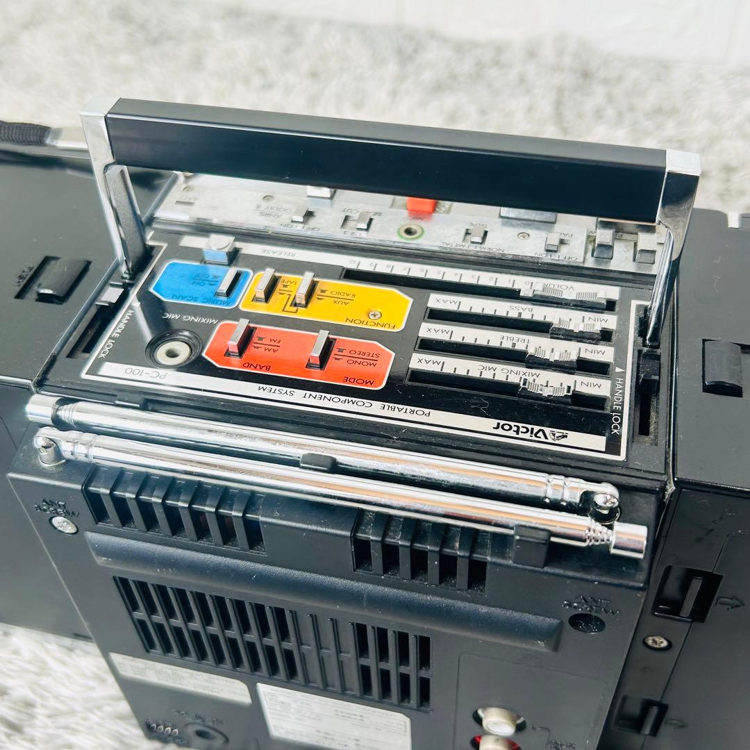 ビクター PC mini PC-R100 ラジカセ カセットデッキ ビンテージ - メルカリ