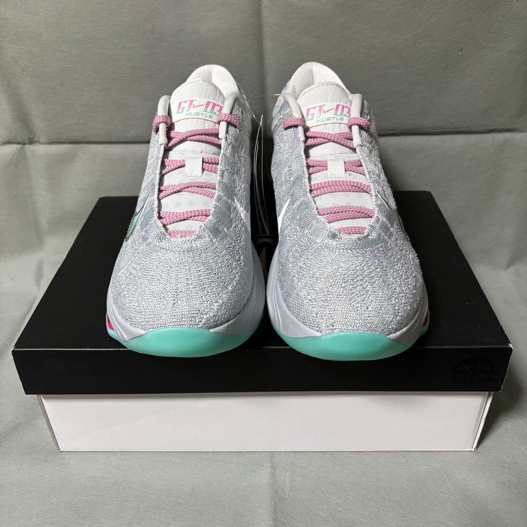 ナイキ G.Tハッスル3 グレー グリーン ピンク 緑 28.0 - メルカリ