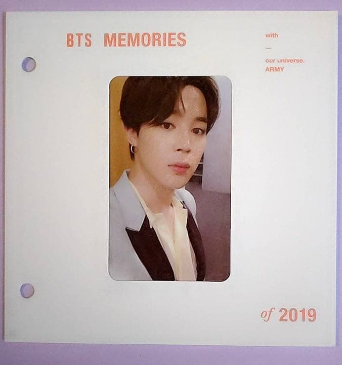 BTS MEMORIES 2019 ジミン JIMIN トレカ BTS Memories 2019 Blu-ray Photocard V Jungkook JIMIN SUGA RM J