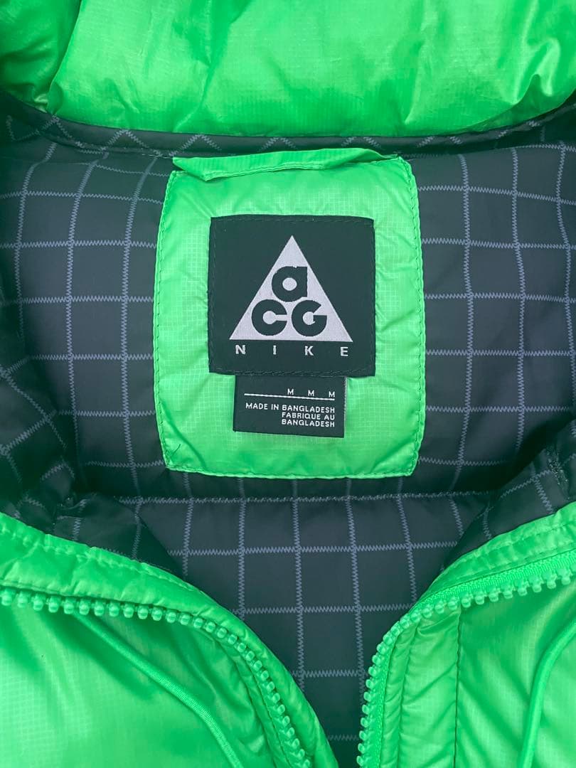 希少》NIKE ACG ダウンパーカ ドローコード グリーン Mサイズ Y2K