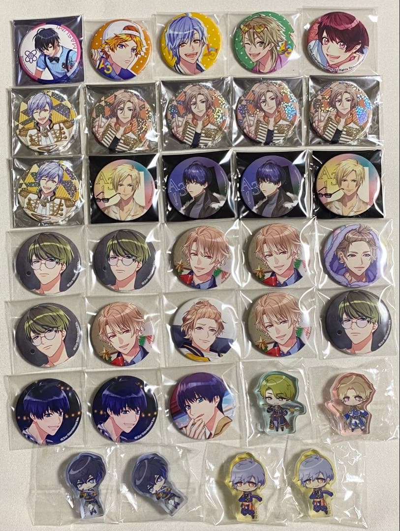 鬼滅の刃 全集中展 幕間画缶バッジ 煉獄 杏寿郎 炭治郎 4種+他グッズ