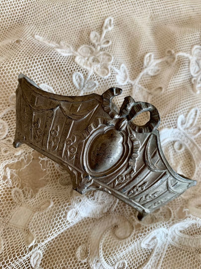 フランスアンティークジャルディニエール布花＆キャンドルホルダー