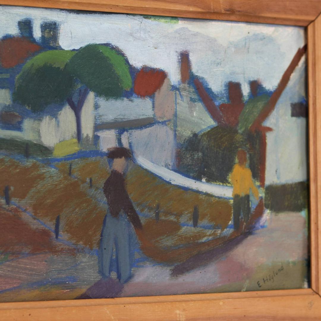 超貴重・一点物】エリックホグラン Erik Hoglund 油彩画 北欧アート