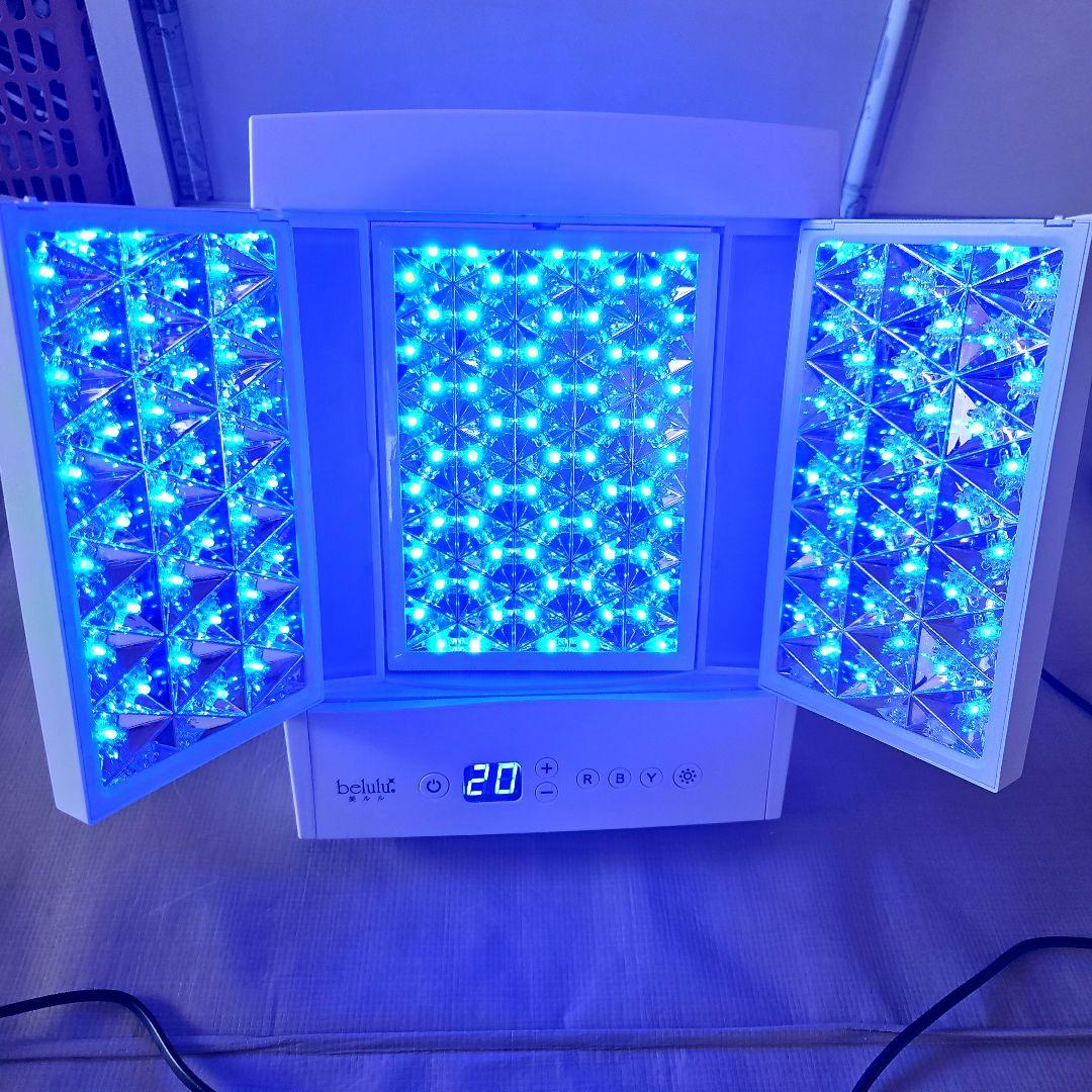 美ルルヒカリプラス《フォトフェイシャルLEDミラー》美品