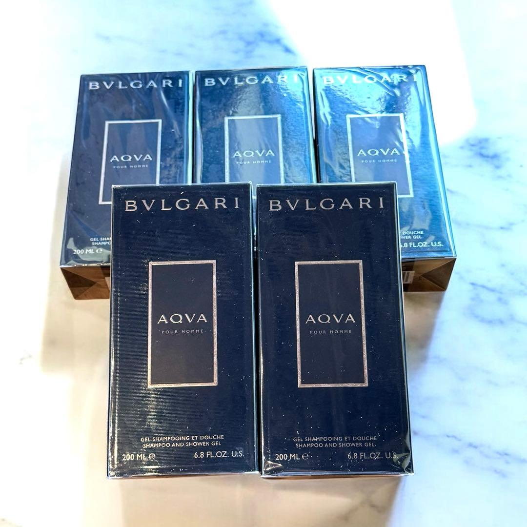 新品】6箱セット ブルガリ アクア プールオム ボディソープ シャンプー