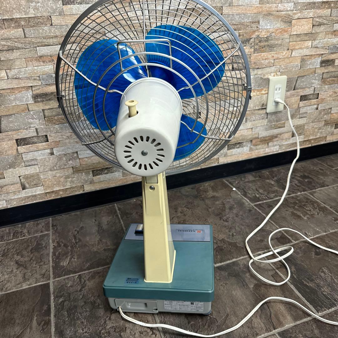 昭和レトロ ナショナル扇風機 F-30D1C ブルー - メルカリ