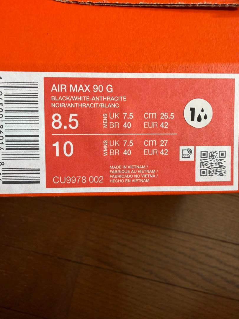 NIKE AIR MAX 90G ブラック　26.5cm