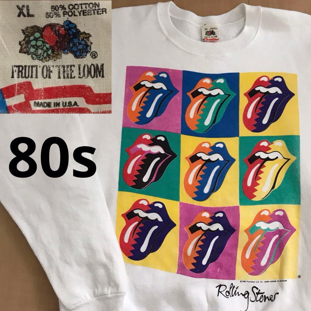 激レア スウェット ローリングストーンズ Rolling Stones 89年製