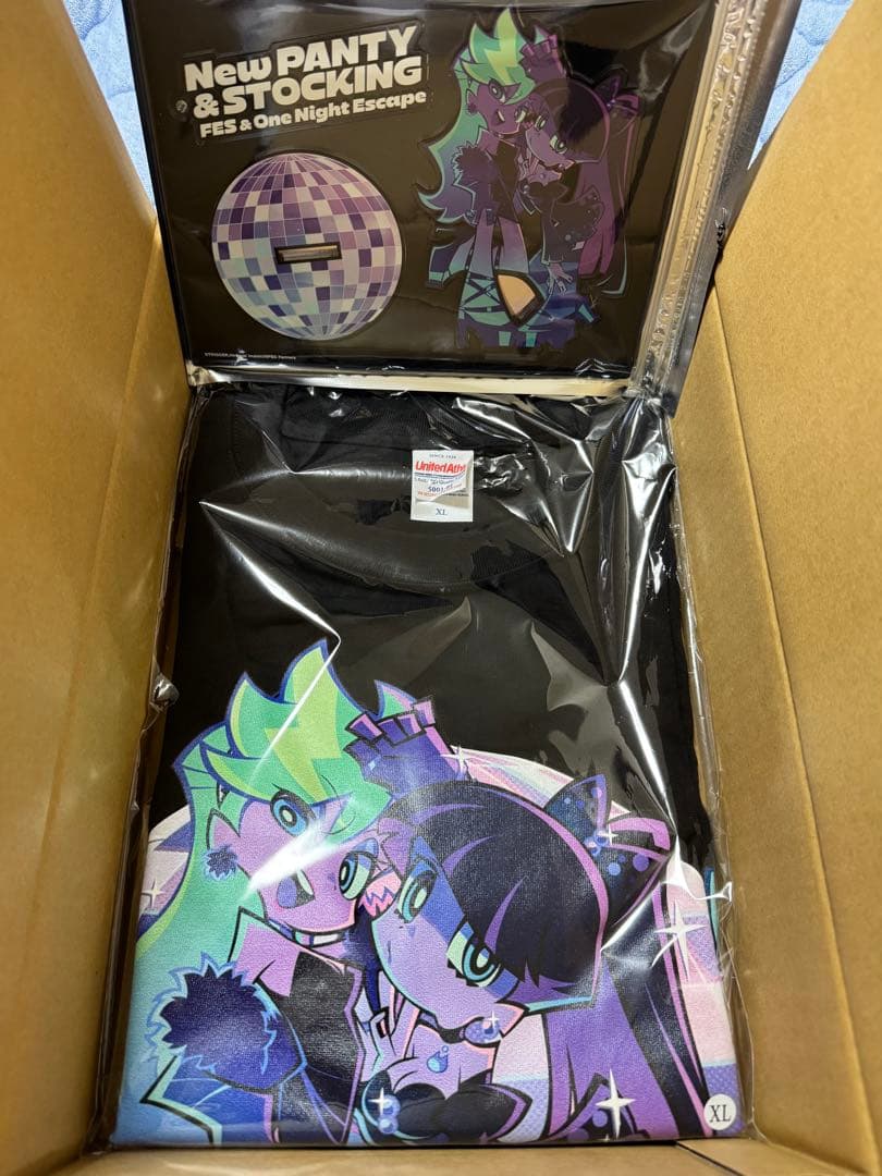 NEW PANTY ＆ STOCKING アクリルスタンド Tシャツ ▽ 『New PANTY ＆ STOCKING with GARTERBELT』新作グッズ⚡️ 天使