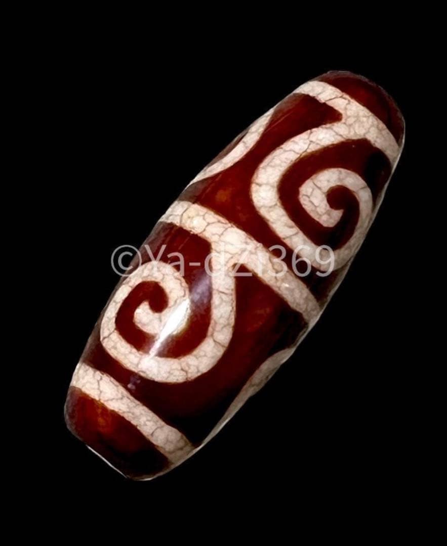 最高品質】dZi beads ジービーズ 上肯 玉髄 龍紋 白毫天珠 超希少