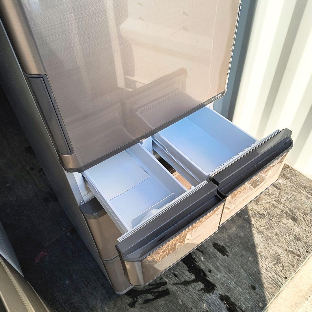 運搬取付無料！ブライトブラウン・どっちもドア・純正SHARP！！完動品