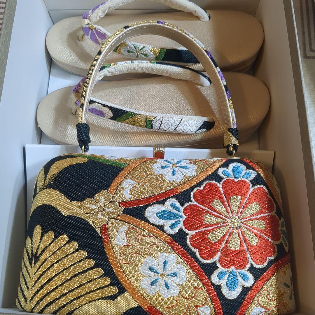 み　成人式バッグ、草履セット 草履バッグセット 成人式 振袖 フリーサイズ レディース| きもの館 創美苑