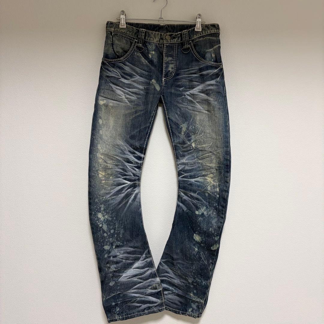 buffalo bobs 鬼ヒゲ バナナカット フレアデニム y2k 美品 BUFFALO BOBS 鬼ヒゲ バナナカット フレアデニム y2k 平成 - メルカリ