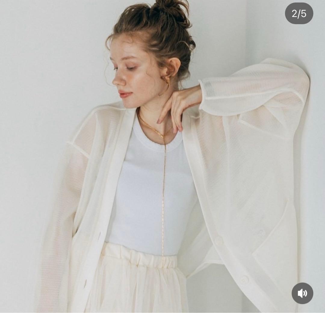 ポワ pois ダブルメッシュカーディガン - メルカリ